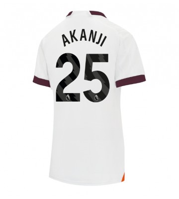Manchester City Manuel Akanji #25 Replika Udebanetrøje Dame 2023-24 Kortærmet